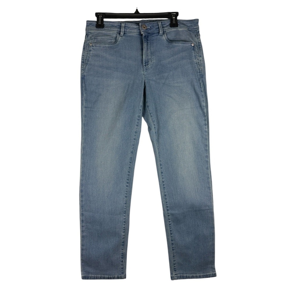 J. Jill Authentic Fit Slim Ankle Jeans Montreal Wash Blue Denim Size 8 NWT